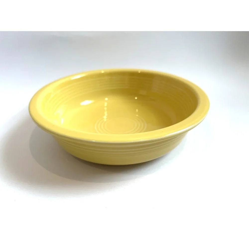 Fiesta Fruit Bowl 6.75 in Sunflower Yellow Ceramic Rings USA‎ #320